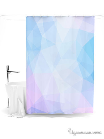 Шторка для ванной, 145*180 см Сирень, цвет мультиколор