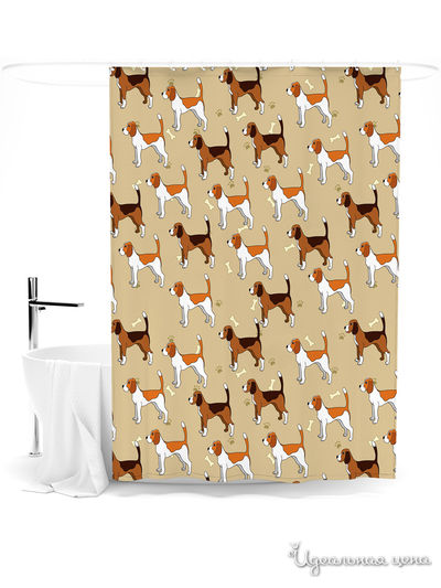 Шторка для ванной, 145*180 см Сирень, цвет мультиколор