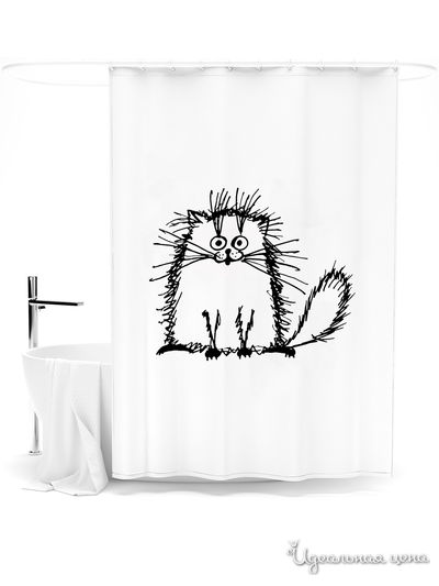 Шторка для ванной, 145*180 см Сирень, цвет мультиколор