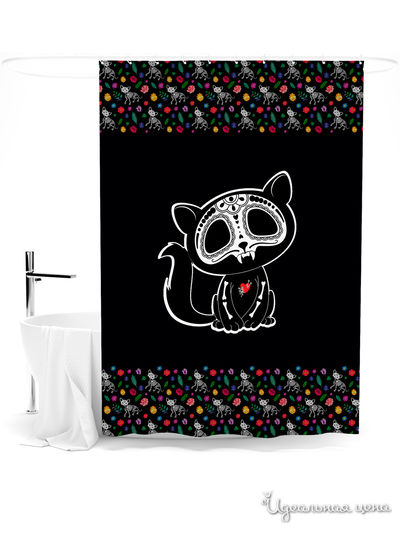 Шторка для ванной, 145*180 см Сирень, цвет мультиколор