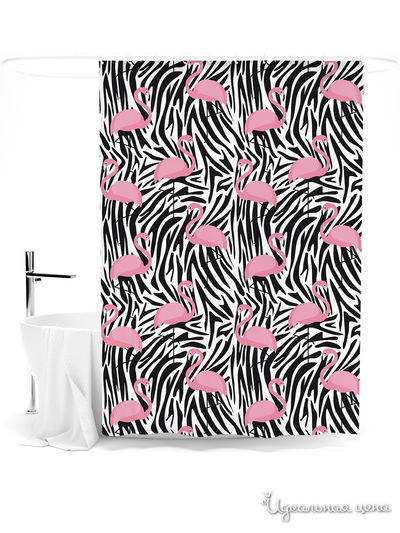 Шторка для ванной, 145*180 см Сирень, цвет мультиколор