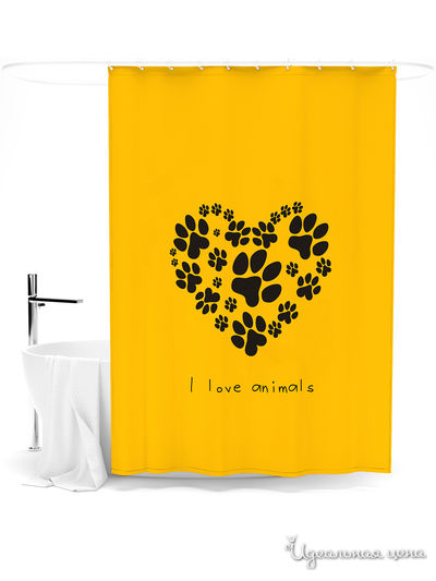 Шторка для ванной, 145*180 см Сирень, цвет мультиколор