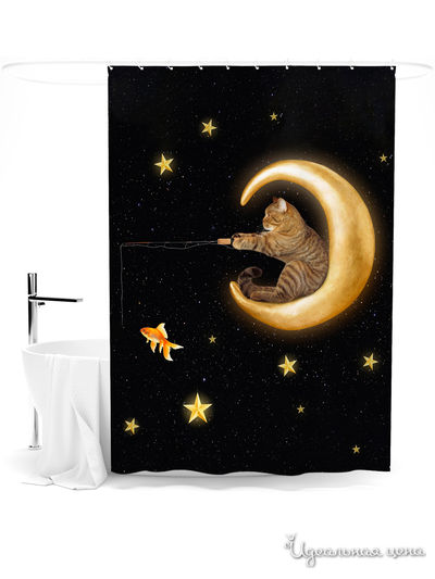 Шторка для ванной, 145*180 см Сирень, цвет мультиколор