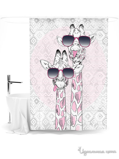 Шторка для ванной, 145*180 см Сирень, цвет мультиколор