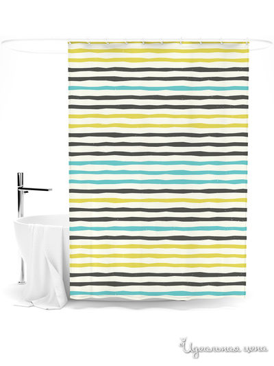 Шторка для ванной, 145*180 см Сирень, цвет мультиколор