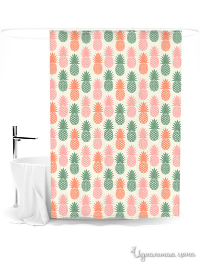 Шторка для ванной, 145*180 см Сирень, цвет мультиколор