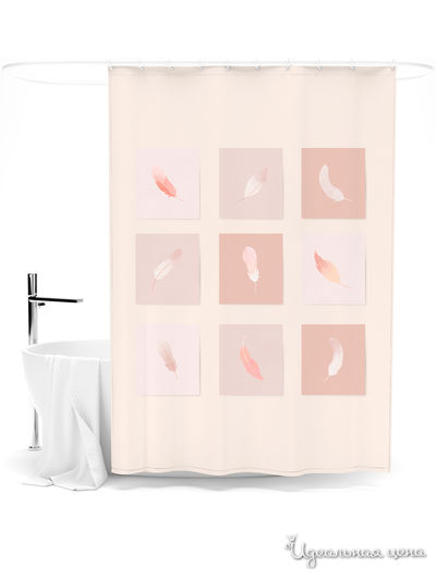 Шторка для ванной, 145*180 см Сирень, цвет мультиколор