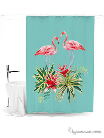 Шторка для ванной, 145*180 см Сирень, цвет мультиколор