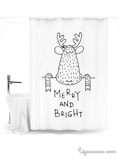 Шторка для ванной, 145*180 см Сирень, цвет мультиколор