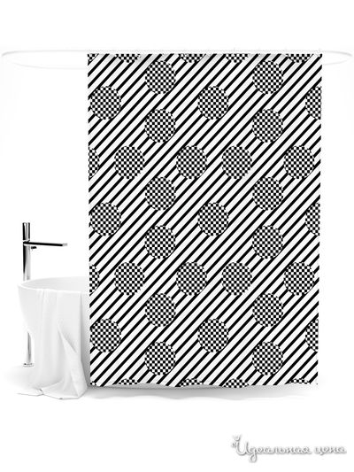 Шторка для ванной, 145*180 см Сирень, цвет мультиколор