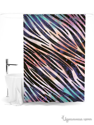 Шторка для ванной, 145*180 см Сирень, цвет мультиколор