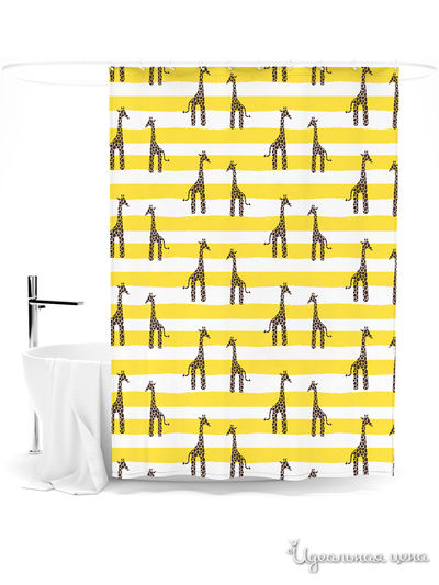 Шторка для ванной, 145*180 см Сирень, цвет мультиколор