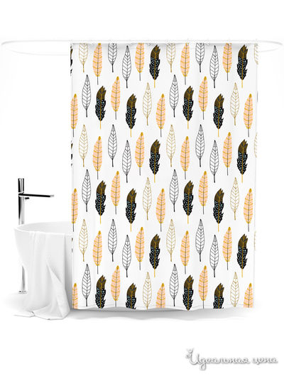 Шторка для ванной, 145*180 см Сирень, цвет мультиколор