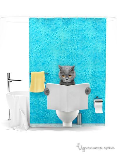 Шторка для ванной, 145*180 см Сирень, цвет мультиколор