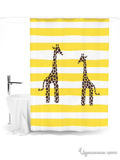 Шторка для ванной, 145*180 см Сирень, цвет мультиколор