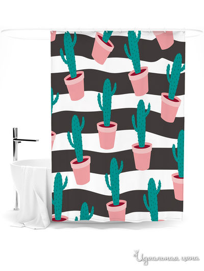 Шторка для ванной, 145*180 см Сирень, цвет мультиколор