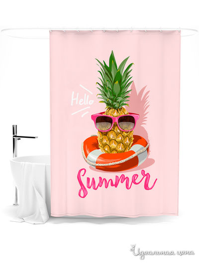 Шторка для ванной, 145*180 см Сирень, цвет мультиколор