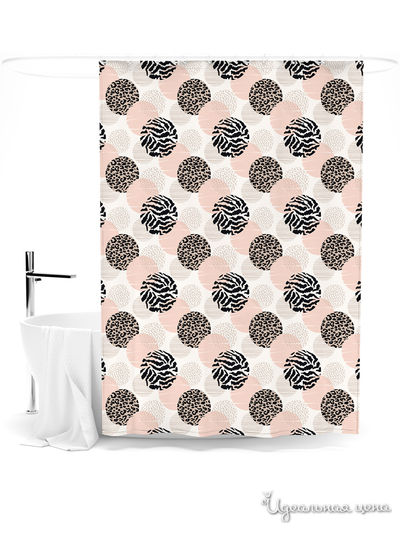 Шторка для ванной, 145*180 см Сирень, цвет мультиколор