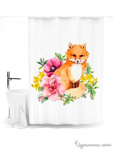 Шторка для ванной, 145*180 см Сирень, цвет мультиколор