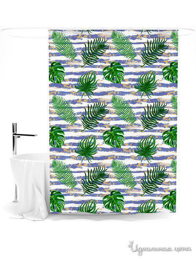 Шторка для ванной, 145*180 см Сирень, цвет мультиколор