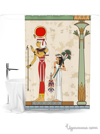 Шторка для ванной, 145*180 см Сирень, цвет мультиколор