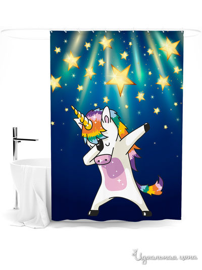 Шторка для ванной, 145*180 см Сирень, цвет мультиколор