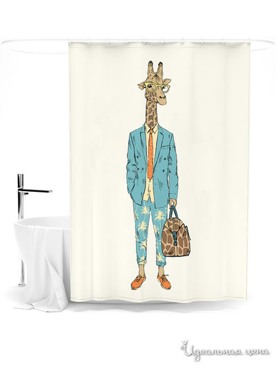 Шторка для ванной, 145*180 см Сирень, цвет мультиколор