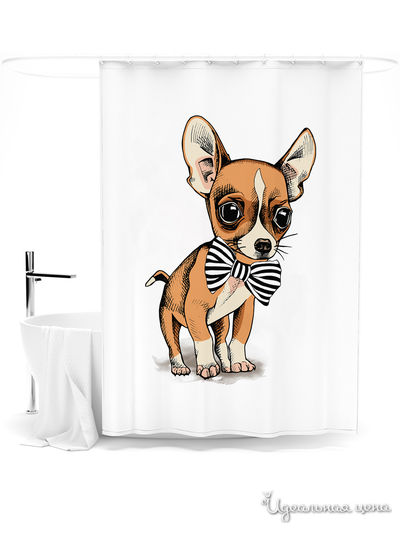 Шторка для ванной, 145*180 см Сирень, цвет мультиколор