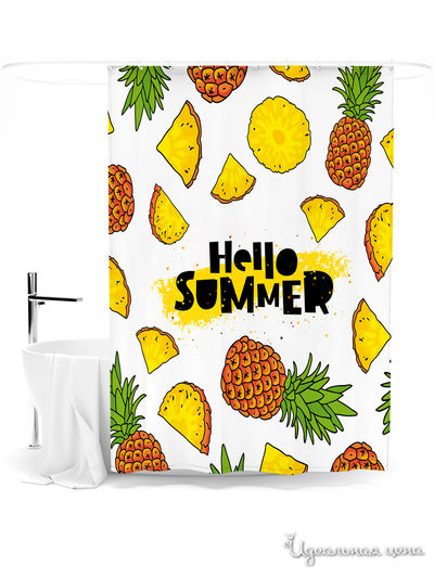 Шторка для ванной, 145*180 см Сирень, цвет мультиколор