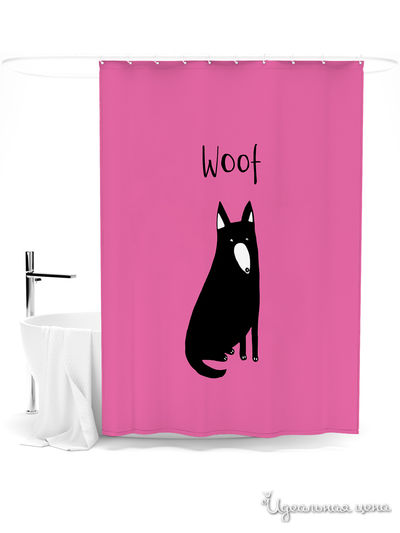 Шторка для ванной, 145*180 см Сирень, цвет мультиколор