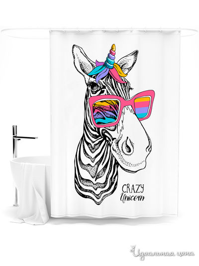 Шторка для ванной, 145*180 см Сирень, цвет мультиколор