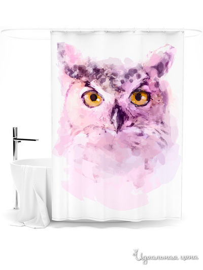 Шторка для ванной, 145*180 см Сирень, цвет мультиколор