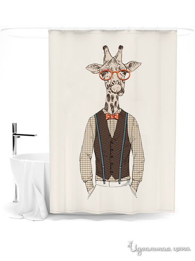 Шторка для ванной, 145*180 см Сирень, цвет мультиколор