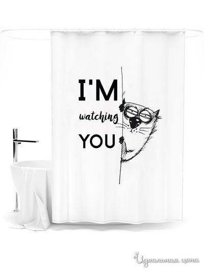 Шторка для ванной, 145*180 см Сирень, цвет мультиколор