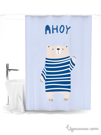 Шторка для ванной, 145*180 см Сирень, цвет мультиколор