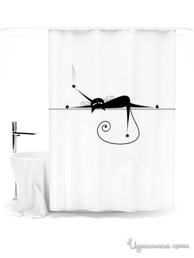 Шторка для ванной, 145*180 см Сирень, цвет мультиколор
