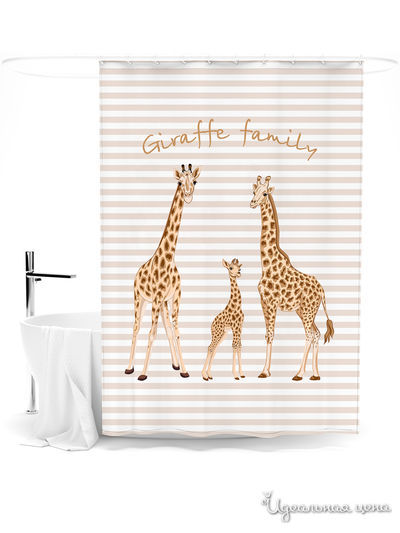 Шторка для ванной, 145*180 см Сирень, цвет мультиколор