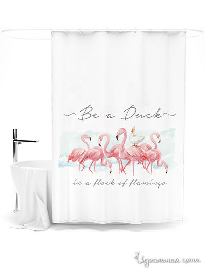 Шторка для ванной, 145*180 см Сирень, цвет мультиколор