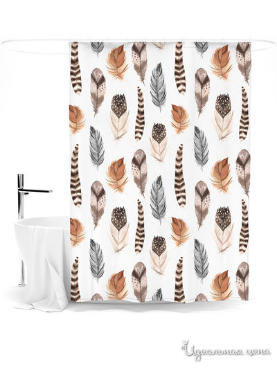 Шторка для ванной, 145*180 см Сирень, цвет мультиколор