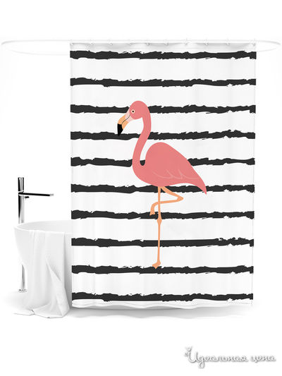 Шторка для ванной, 145*180 см Сирень, цвет мультиколор