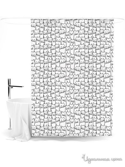 Шторка для ванной, 145*180 см Сирень, цвет мультиколор