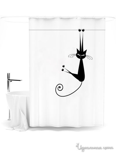 Шторка для ванной, 145*180 см Сирень, цвет мультиколор