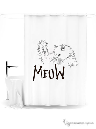 Шторка для ванной, 145*180 см Сирень, цвет мультиколор