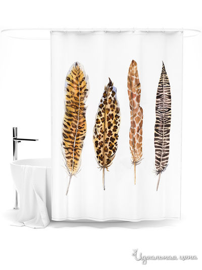 Шторка для ванной, 145*180 см Сирень, цвет мультиколор