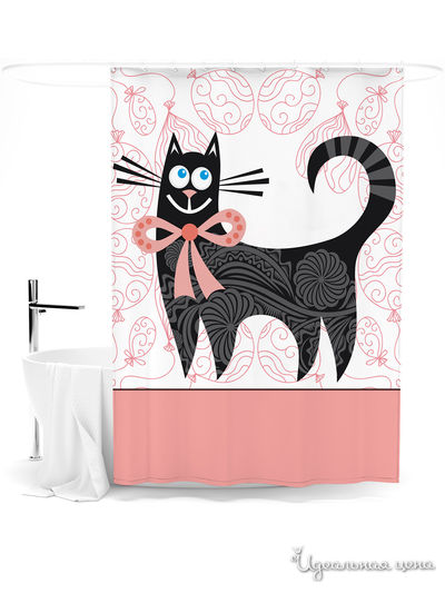 Шторка для ванной, 145*180 см Сирень, цвет мультиколор