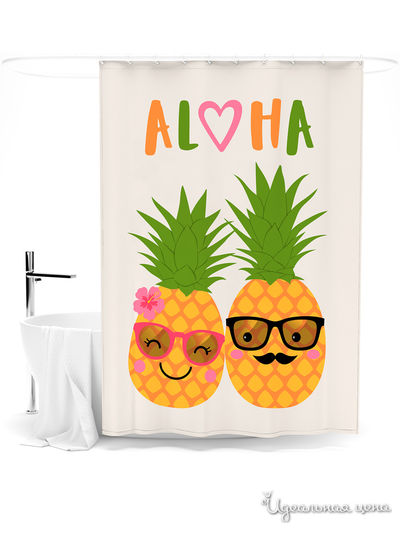 Шторка для ванной, 145*180 см Сирень, цвет мультиколор