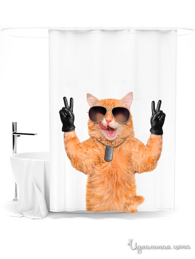 Шторка для ванной, 145*180 см Сирень, цвет мультиколор