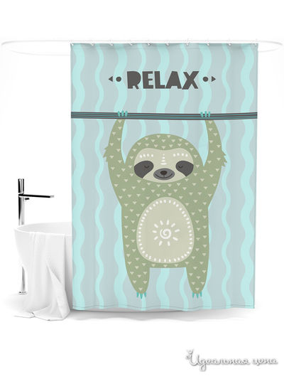 Шторка для ванной, 145*180 см Сирень, цвет мультиколор