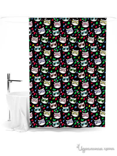 Шторка для ванной, 145*180 см Сирень, цвет мультиколор