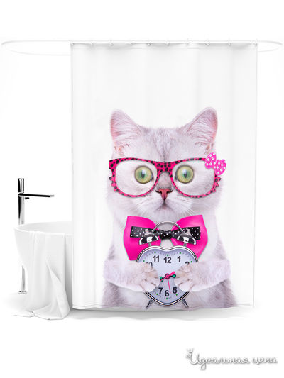 Шторка для ванной, 145*180 см Сирень, цвет мультиколор